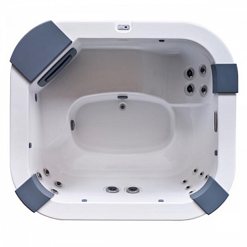 СПА бассейн Jacuzzi Italian Design Delos 215x190x80 см чаша Silver Pearlscent без обшивки