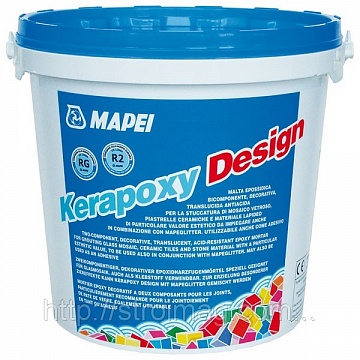 Затирка для швов Kerapoxy Design №744 мандариновый (ведро 3 кг)