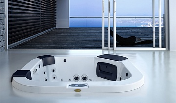 СПА бассейн Jacuzzi Italian Design Delfi Pro 190x190x80 см чаша White без обшивки (с нагревателем 3 кВт)
