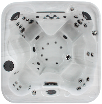 СПА бассейн Coast Spas Radiance Curve ES 64 (46+18), размер 2345 * 2335 * 1022 мм