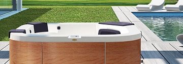 СПА бассейн Jacuzzi Italian Design Delfi 190x190x80 см чаша Ocean Blue без обшивки